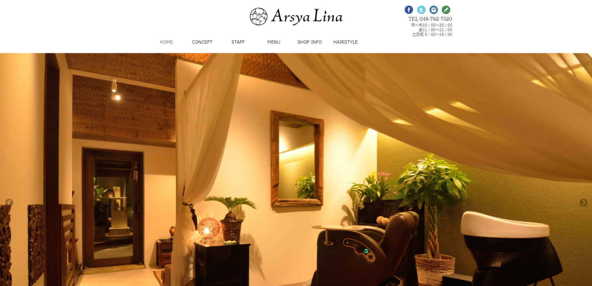 Arsya Lina (アーシャリーナ)公式サイトのキャプチャ.png